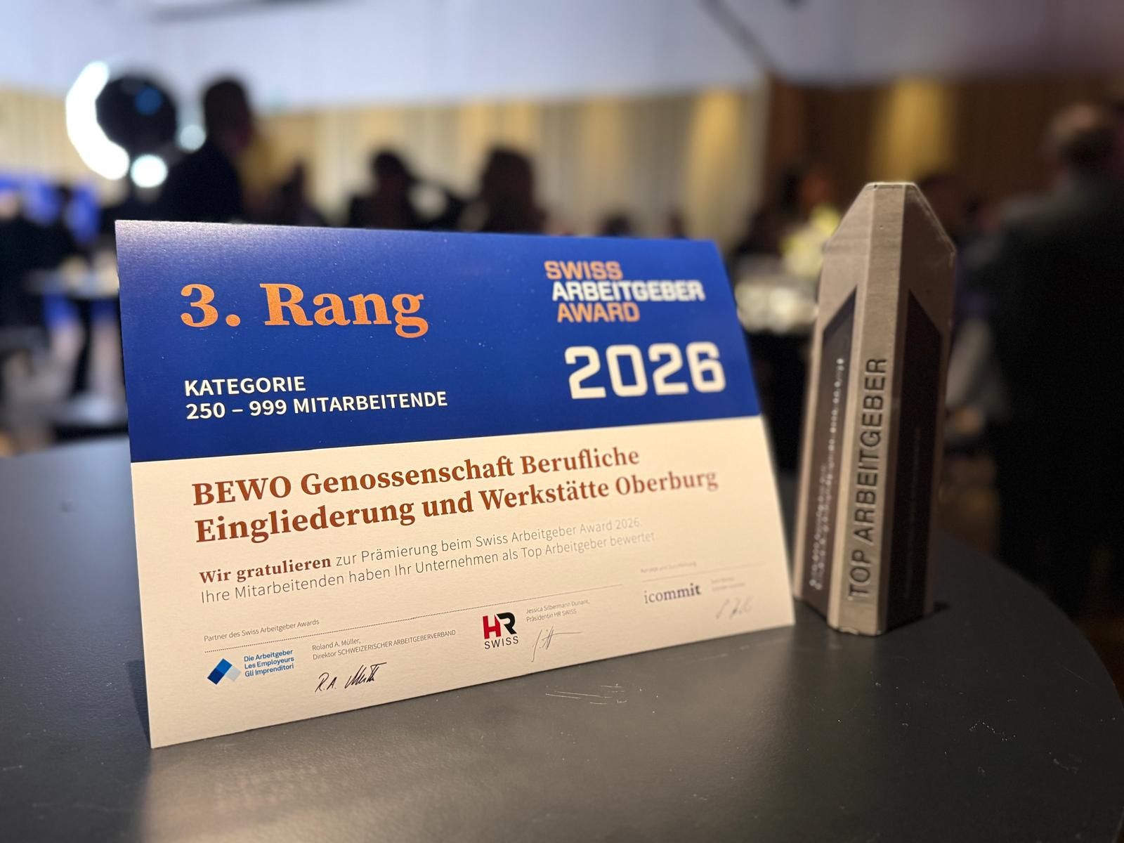 3. Rang Swiss Arbeitgeber Award